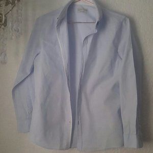 Zara Boys Collection Blue Long Sleeve Buttoned Down Collar and Cuffs SZ 13/14